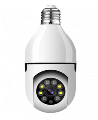 Camera de supraveghere tip Bec cu soclu E27 vedere pe noapte senzori de miscare alarma 1080P